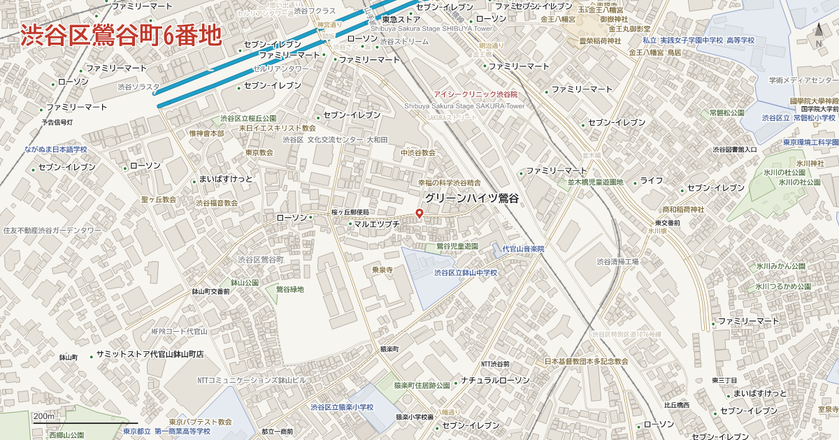 鶯谷町6番地周辺の地図
