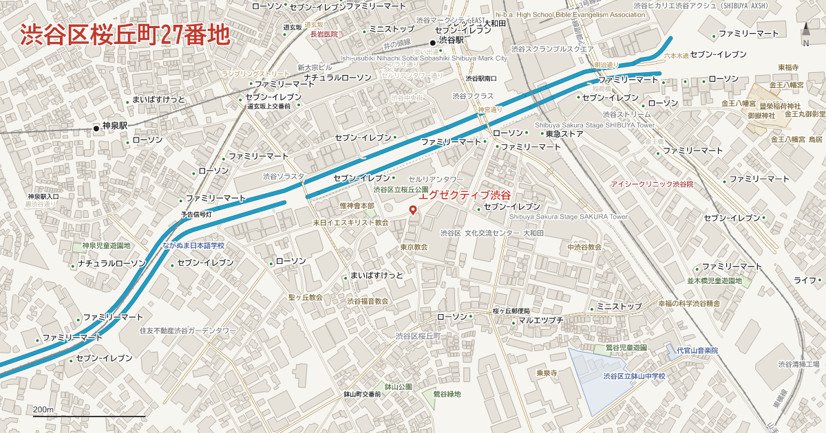 桜丘町27番地周辺の地図